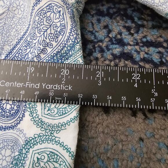 Men's J. Ferrar Floral Paisley Print Long Sleeve Button Down Dress Shirt Size M - Picture 6 of 9